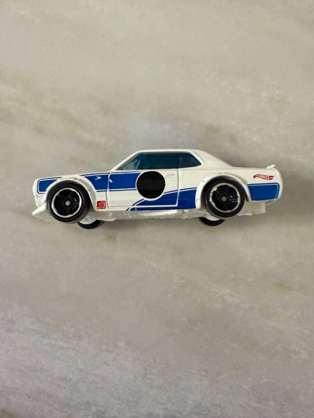 Hot Wheels Blue & White Star Design Diecast Car - 2011 Mattel Model Malaysia Mad